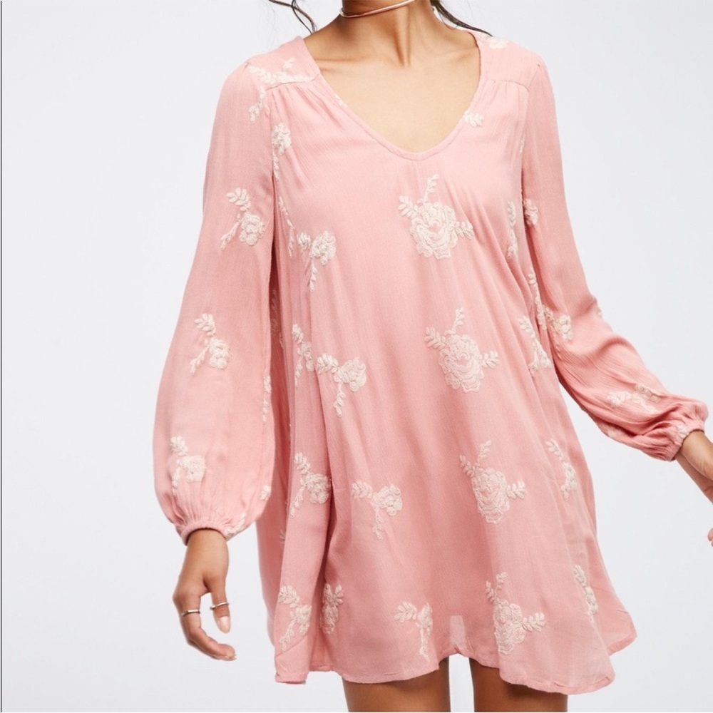 Free People Austin Embroidered Dress